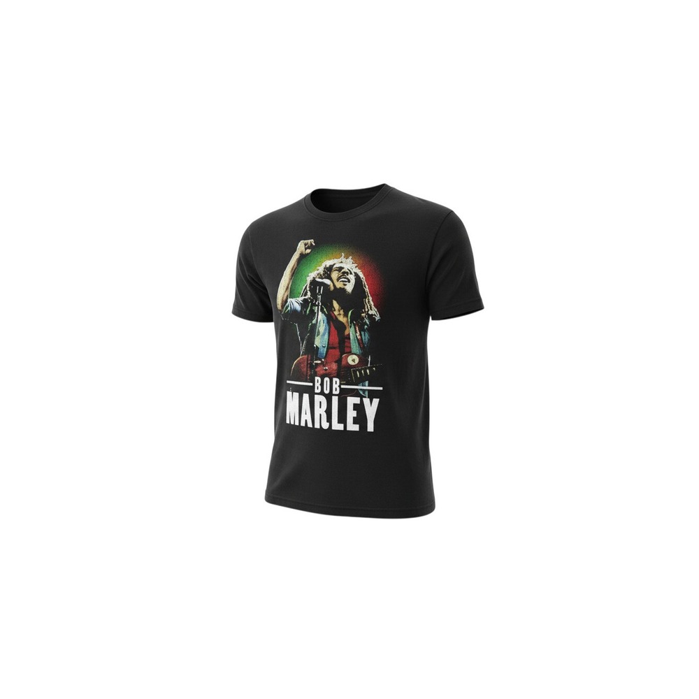 Zion Rootswear Bob Marley T-Shirt Mens Medium Black Graphic Reggae Music Tee